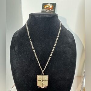 FUNimation “Attack on Titan” 24” Silvertone Necklace. (D-KK).